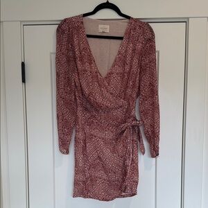 Sezane Women's Pink Wrap Dress